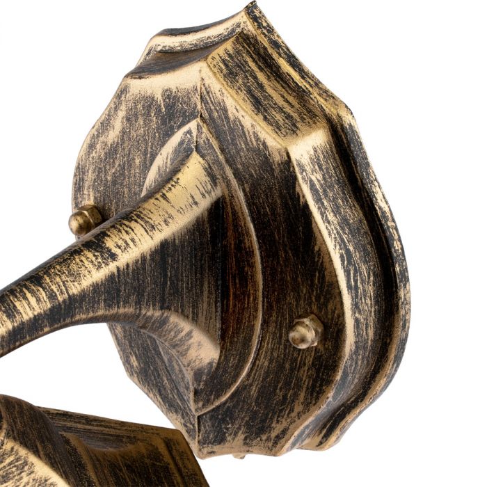 Außenwandlampe Down – E27 Außenlaterne im Patina-Stil