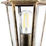 Gartenleuchte Außen – Niedrige stehende Laterne 40 cm – Aluminium – Antikgold