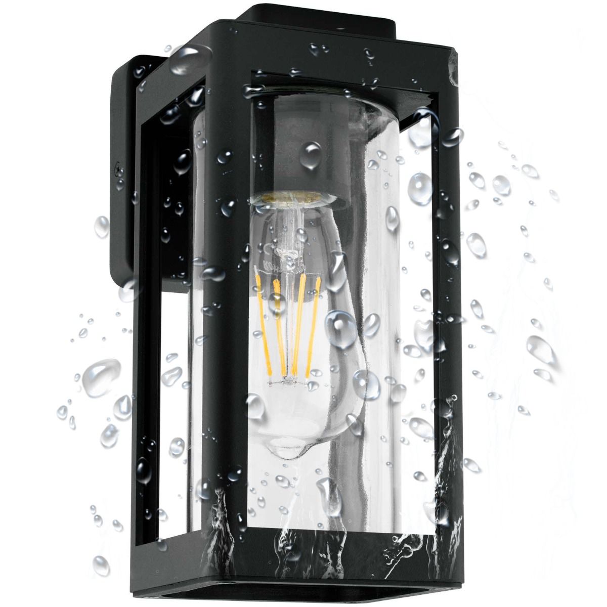 Außenwandlampe mit E27-Fassung – Geeignet für Garten oder Fassade