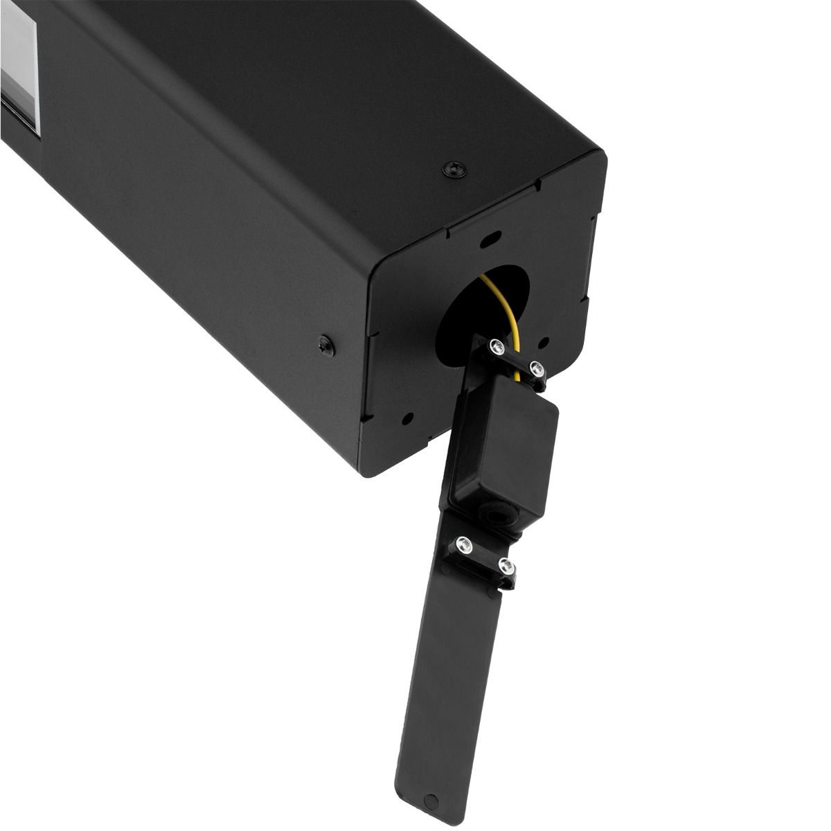 Außenleuchte Gartenpfahl – Schwarz Aluminium & Glas – 50 cm – E27-Fassung – Stehende Gartenbeleuchtung