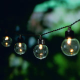 Gartenlichterkette – 30 LED-Kugeln – 10,6 m – Warmweiß 3000K – Wetterfest & Dekorativ