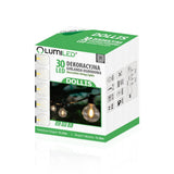 Outdoor Lichterkette 15,2m – 30x LED Kugeln 3000K mit Fernbedienung
