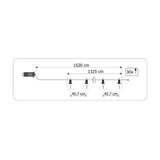 Outdoor Lichterkette 15,2m – 30x LED Kugeln 3000K mit Fernbedienung