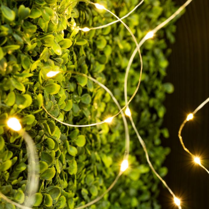 Solar-Gartenbeleuchtung – 200 LEDs – 21 m – Warmweiß 3000K – Inkl. Fernbedienung