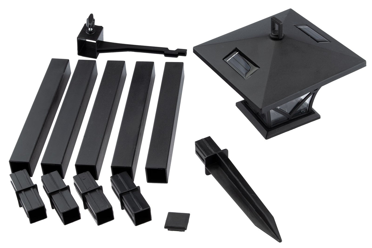 Solar-Gartenleuchte – LED-Außenlaterne – 150 cm