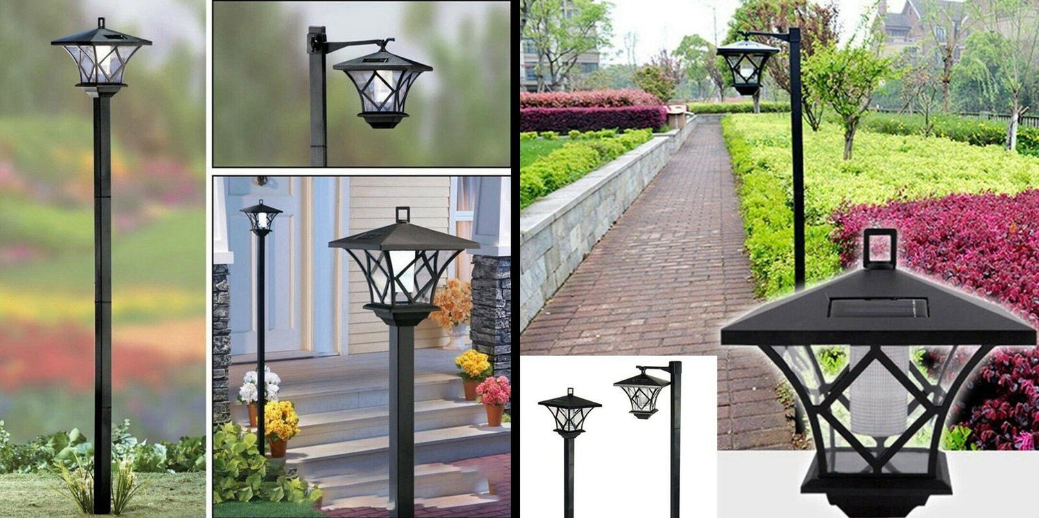 Solar-Gartenleuchte – LED-Außenlaterne – 150 cm