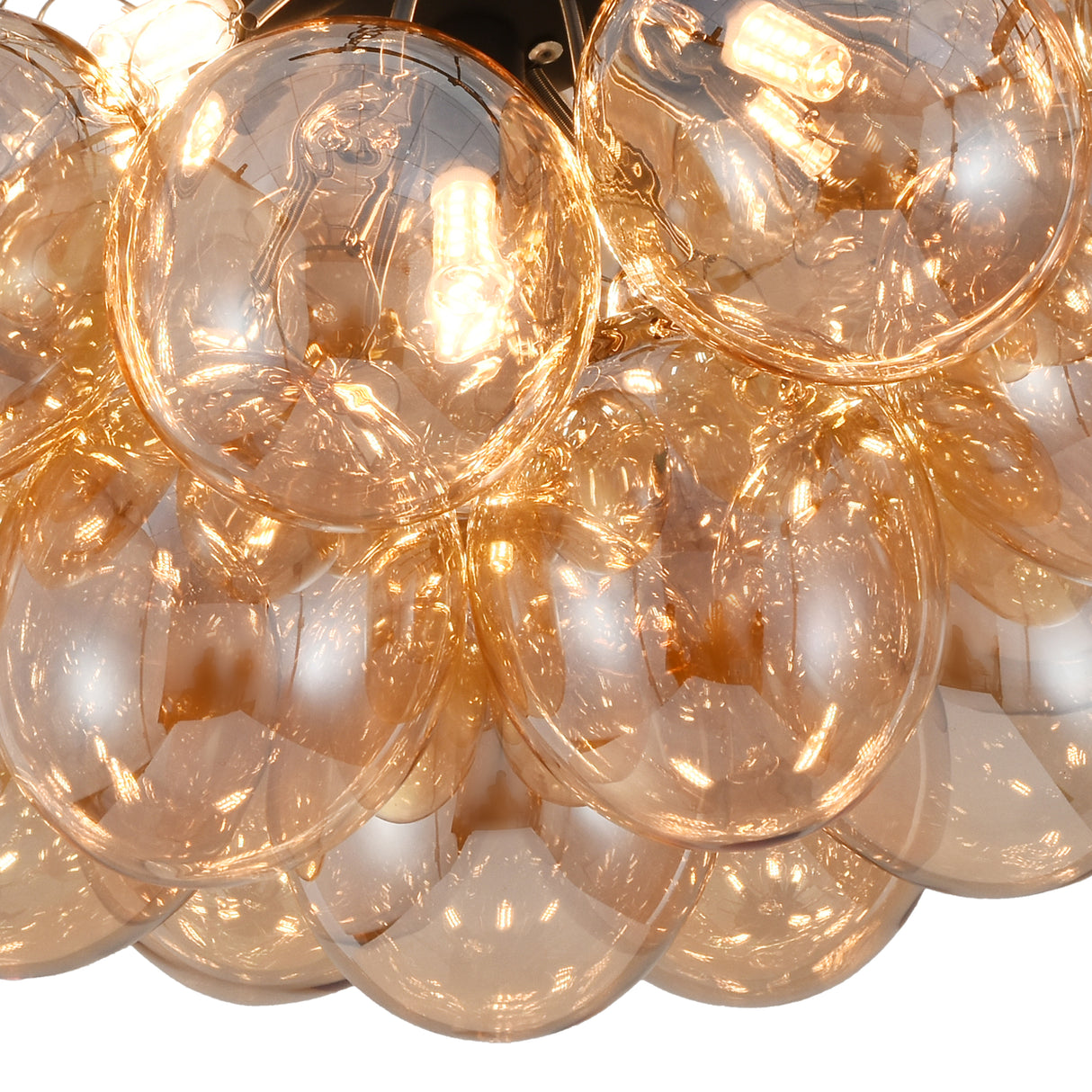 Deckenleuchte Grape – Moderne Amberglaslampe