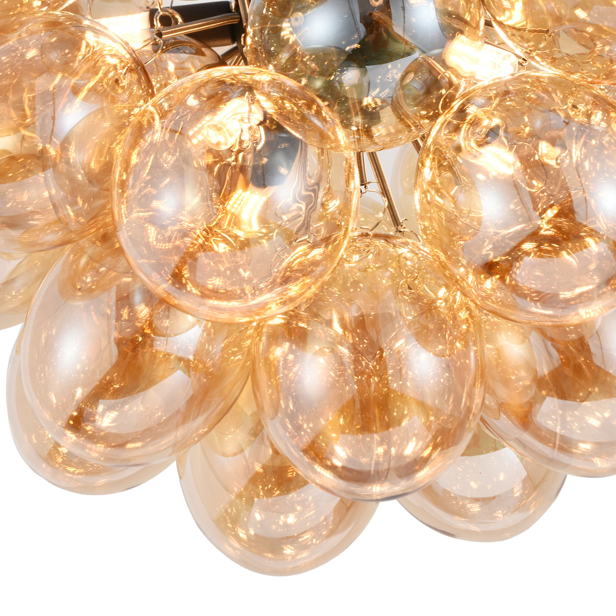 Hängelampe Grape – Moderne Amberglas-Lampe