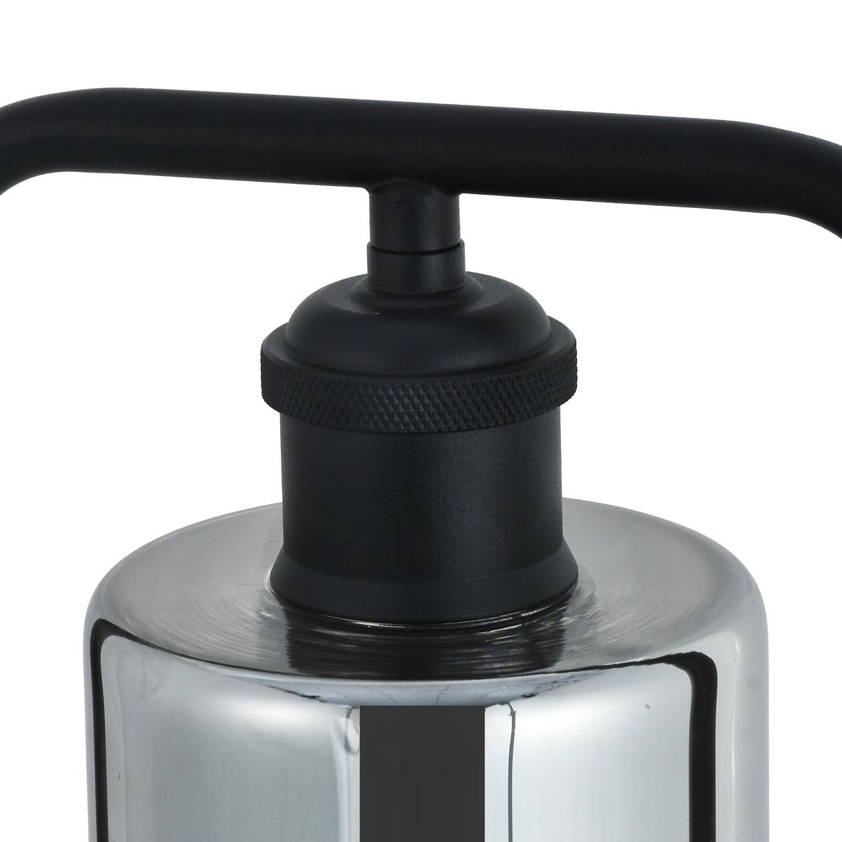 Tischleuchte Tess – Schwarz mit Rauchglas