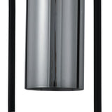 Tischleuchte Tess – Schwarz mit Rauchglas