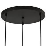 Hängelampe 3-flammig Amber Industrial Schwarz