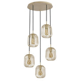 Hängeleuchte - Beige - 5-flammig - Wohnzimmer - Esszimmer - Nova