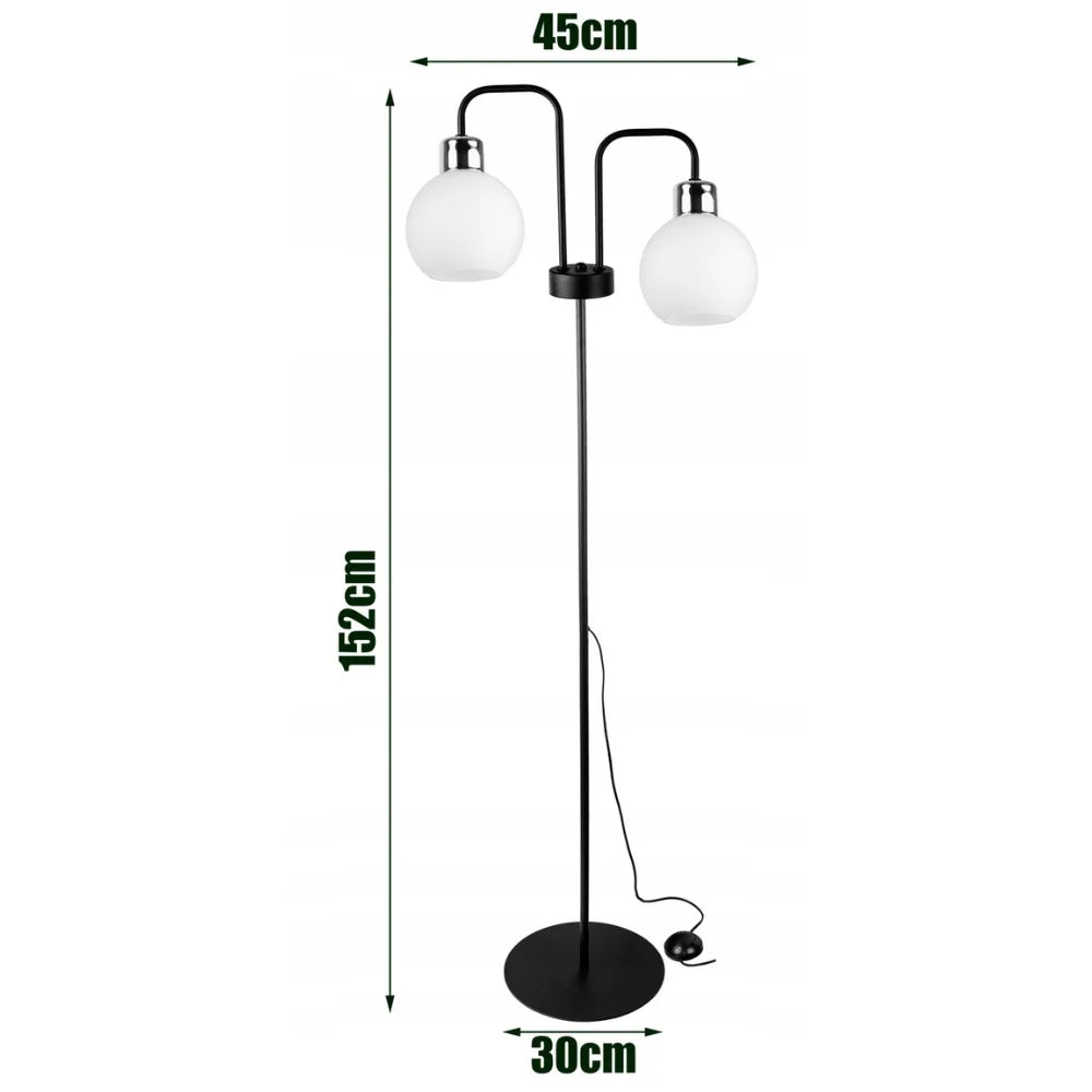 Vloerlamp wit Scandinavisch design voor woonkamer of hal