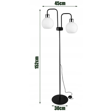 Vloerlamp wit Scandinavisch design voor woonkamer of hal
