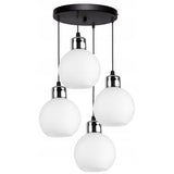 witte hanglamp 4 lampen boven eettafel woonkamer keuken