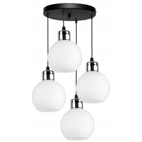 witte hanglamp 4 lampen boven eettafel woonkamer keuken