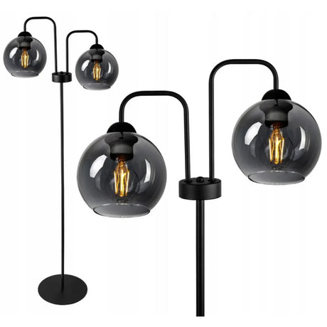 vloerlamp industrieel zwart metaal voor woonkamer
