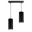 Hanglamp zwart industrieel met 2 E27 fittingen
