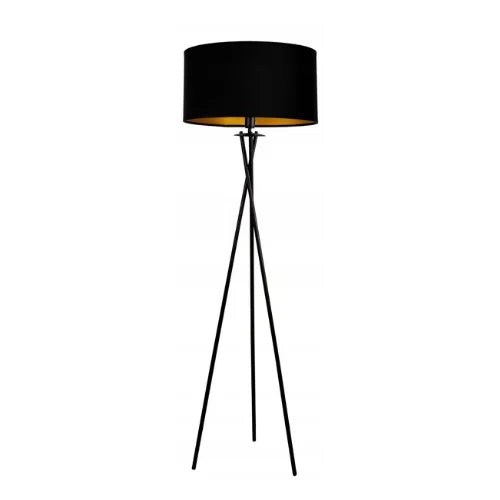 Gouden vloerlamp industrieel voor woonkamer of hal