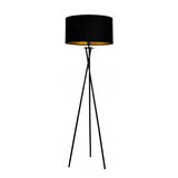 Gouden vloerlamp industrieel voor woonkamer of hal