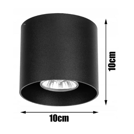 wandlamp zwart rond industrieel downlight voor hal of muur