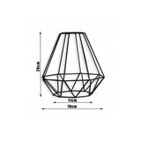 Hanglamp industrieel zwart met 3 draadkappen boven tafel