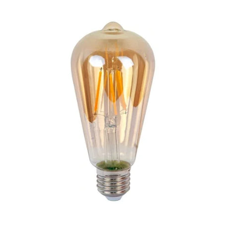 LED lamp E27 ST64 2700K warm wit honeykleurig filament