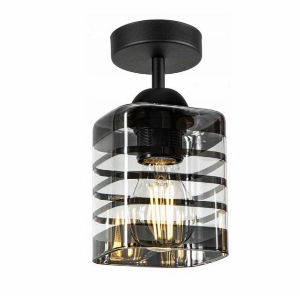 Deckenleuchte Industrial Fade Glass