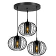 hanglamp industrieel rookglas eettafel plafondlamp