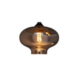 Pendelleuchte – 5-flammig, Rauchglas-Mix, Industrial-Stil, Schwarz, für Wohn- & Esszimmer