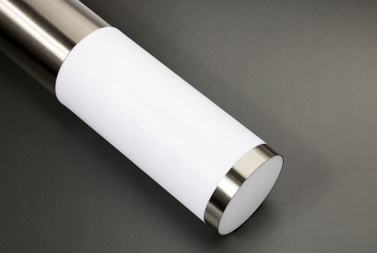 Gartenleuchte – Außenlampe aus Edelstahl – E27-Fassung – 65 cm hoch – Stehendes Modell