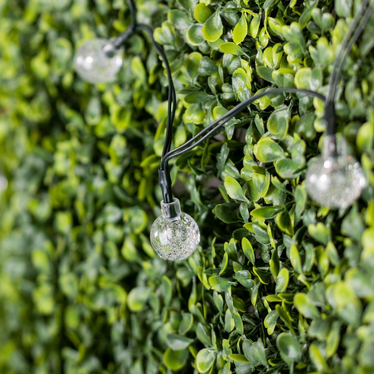 Gartenlichterkette – 100 LED-Kugeln – 21,8 m – Warmweiß 3000K – Dekorativ & Wetterfest