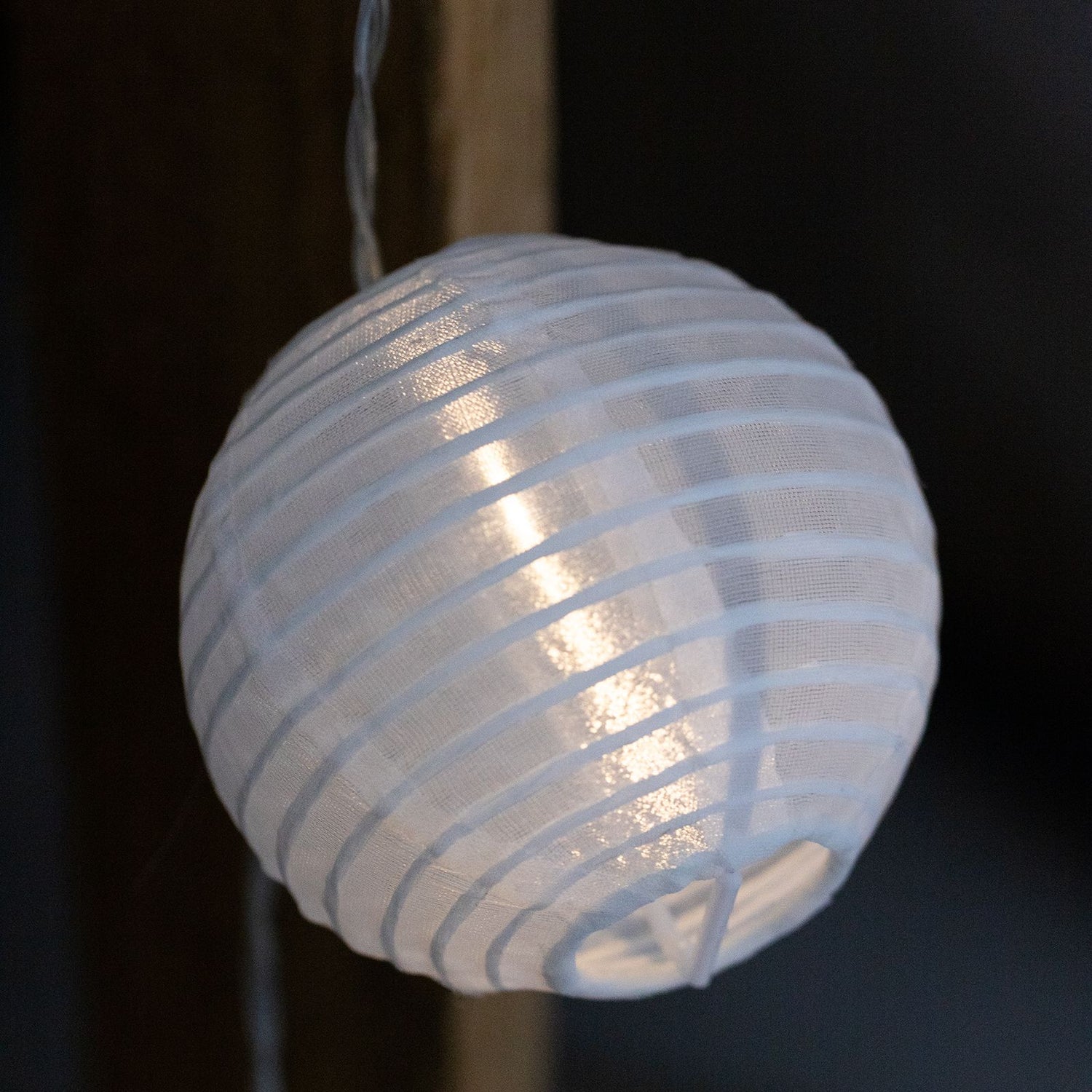 Solar-Gartenlichterkette – 20 LED-Laternen – 7,59 m – Warmweiß 3000K