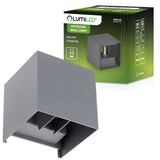 LED-Außenwandleuchte G9 – Up & Down Außenlampe, Graphit