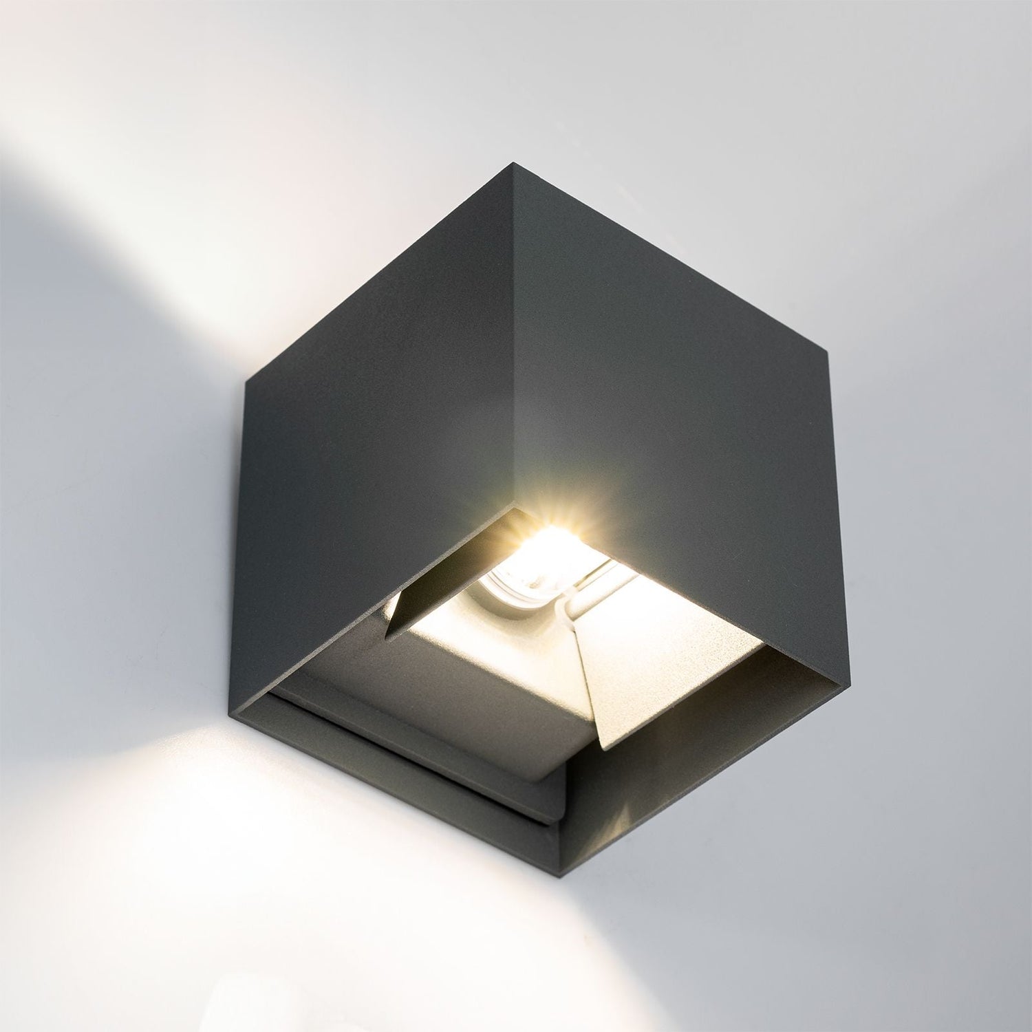 LED-Außenwandleuchte G9 – Up & Down Außenlampe, Graphit