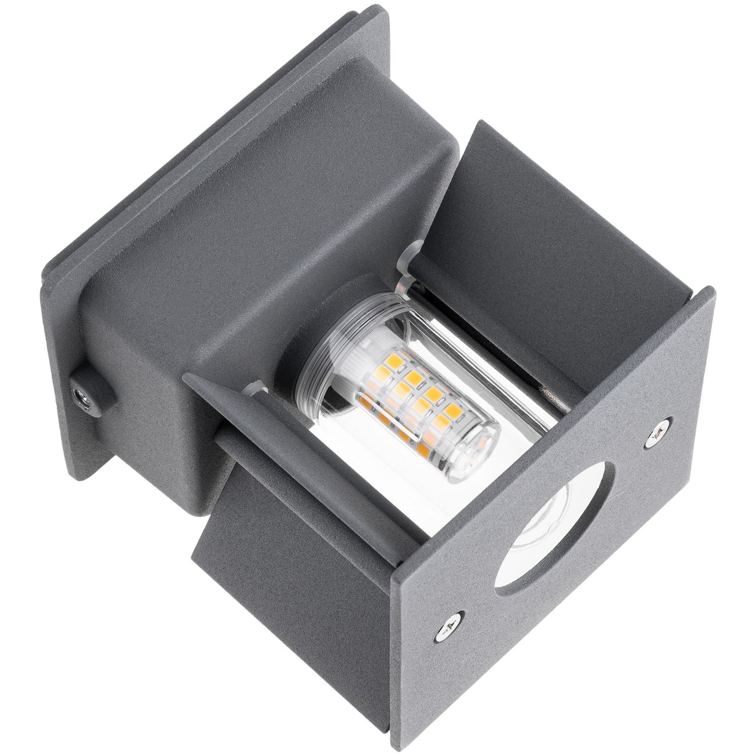 LED-Außenwandleuchte G9 – Up & Down Außenlampe, Graphit