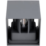 LED-Außenwandleuchte G9 – Up & Down Außenlampe, Graphit