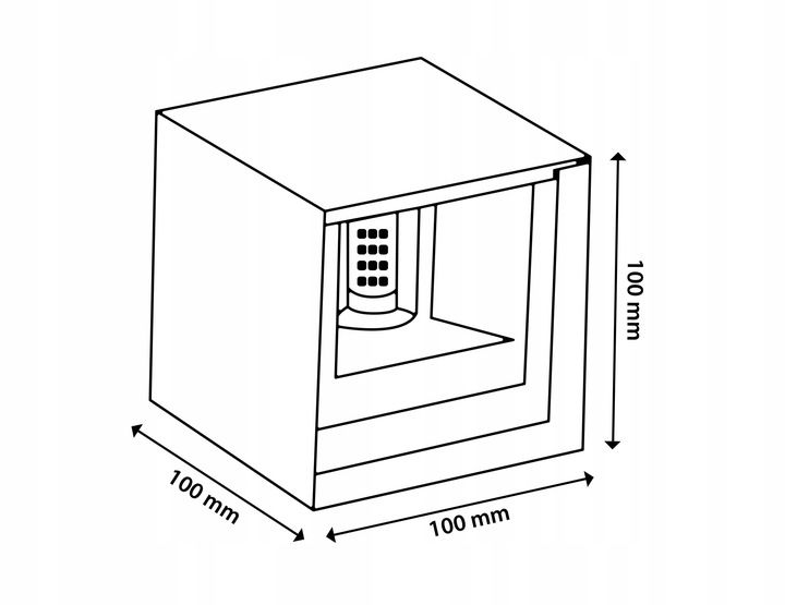 LED-Außenwandleuchte G9 – Up & Down Außenlampe, Graphit