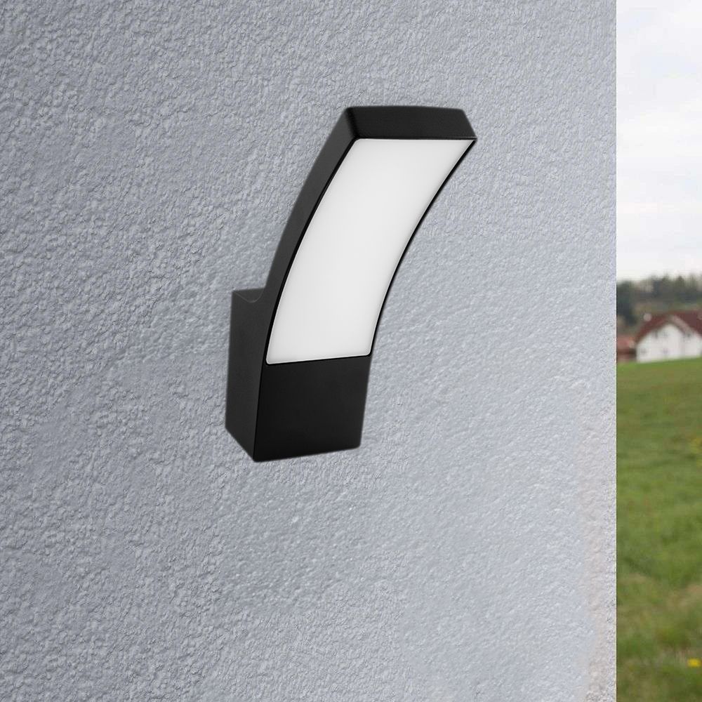 LED-Außenwandlampe 10W – Schwarz, 4000K, IP44