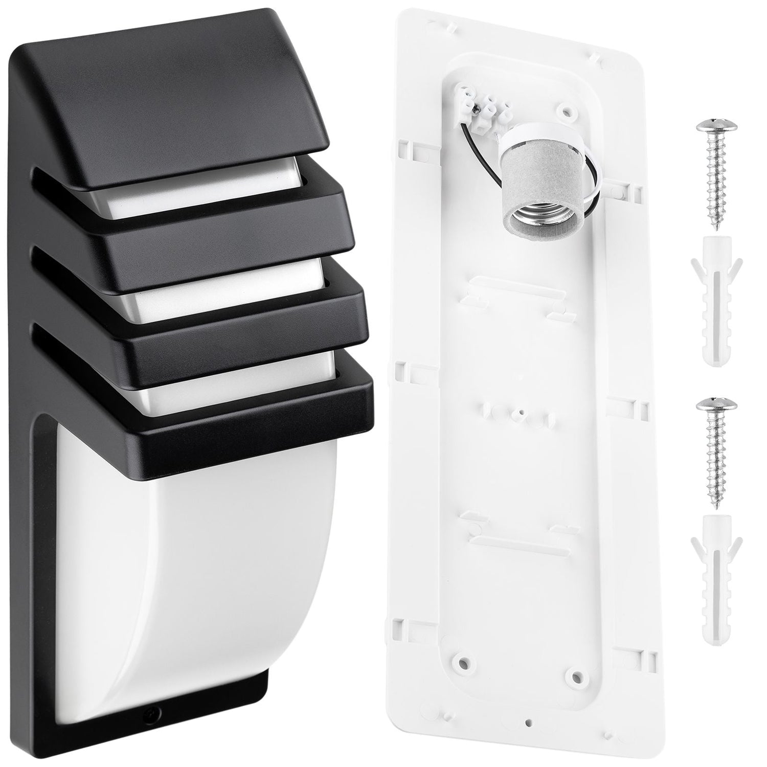 LED-Gartenwandleuchte 35 cm – Außenbeleuchtung mit E27-Fassung