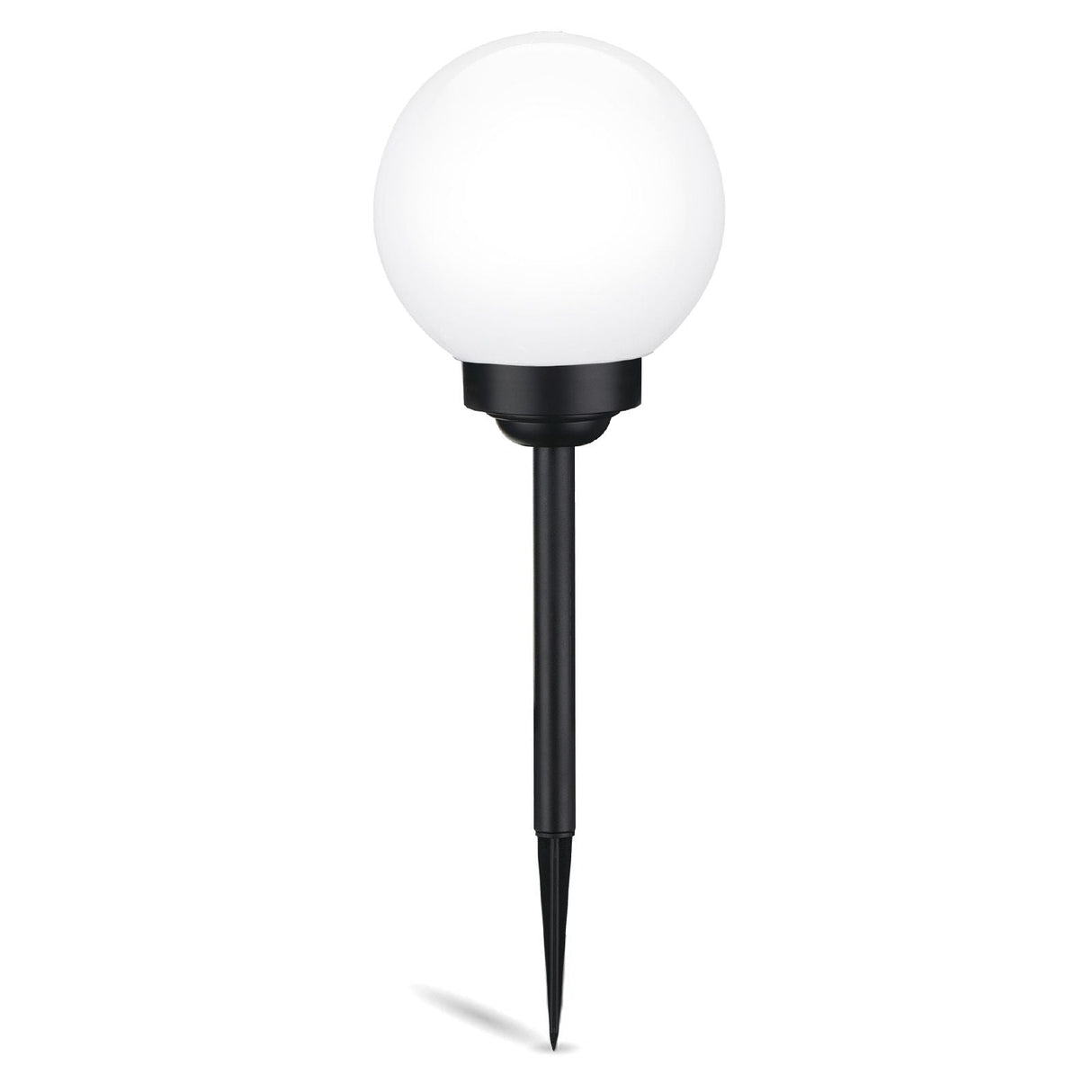 Solar-LED-Gartenleuchte – Weiße Kugel 25 cm – Bodenmontage – Farbwechsel