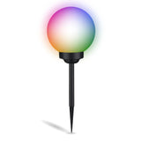 Solar-LED-Gartenleuchte – Weiße Kugel 25 cm – Bodenmontage – Farbwechsel