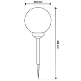 Solar-LED-Gartenleuchte – Weiße Kugel 25 cm – Bodenmontage – Farbwechsel