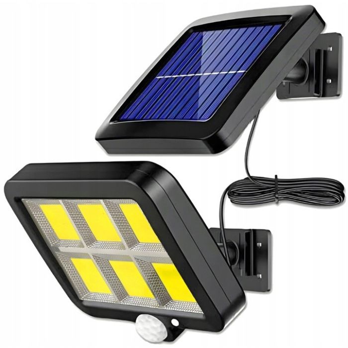 Solar-LED-Strahler – Gartenlampe 6500K, IP65 mit Bewegungs- und Dämmerungssensor