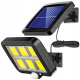 Solar-LED-Strahler – Gartenlampe 6500K, IP65 mit Bewegungs- und Dämmerungssensor
