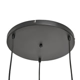 Hanglamp Zwart met Messing en Smoke Glas – 3-Lichts - Aura Trio