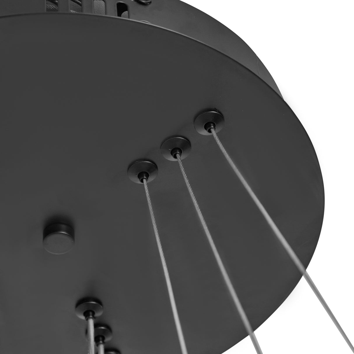 Design Pendelleuchte Schwarz – Dimmbar LED – Drei Ringe – Höhenverstellbar – Esszimmer – Wohnzimmer