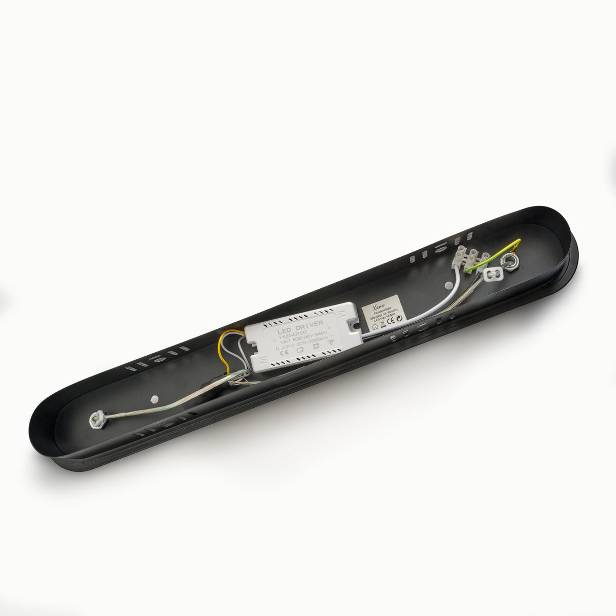 Längliche LED-Pendelleuchte Gold, wellenförmig – 3-farbig