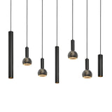 Pendelleuchte mit 7 Lichtquellen, kostenlos mit E27-Glühbirnen
